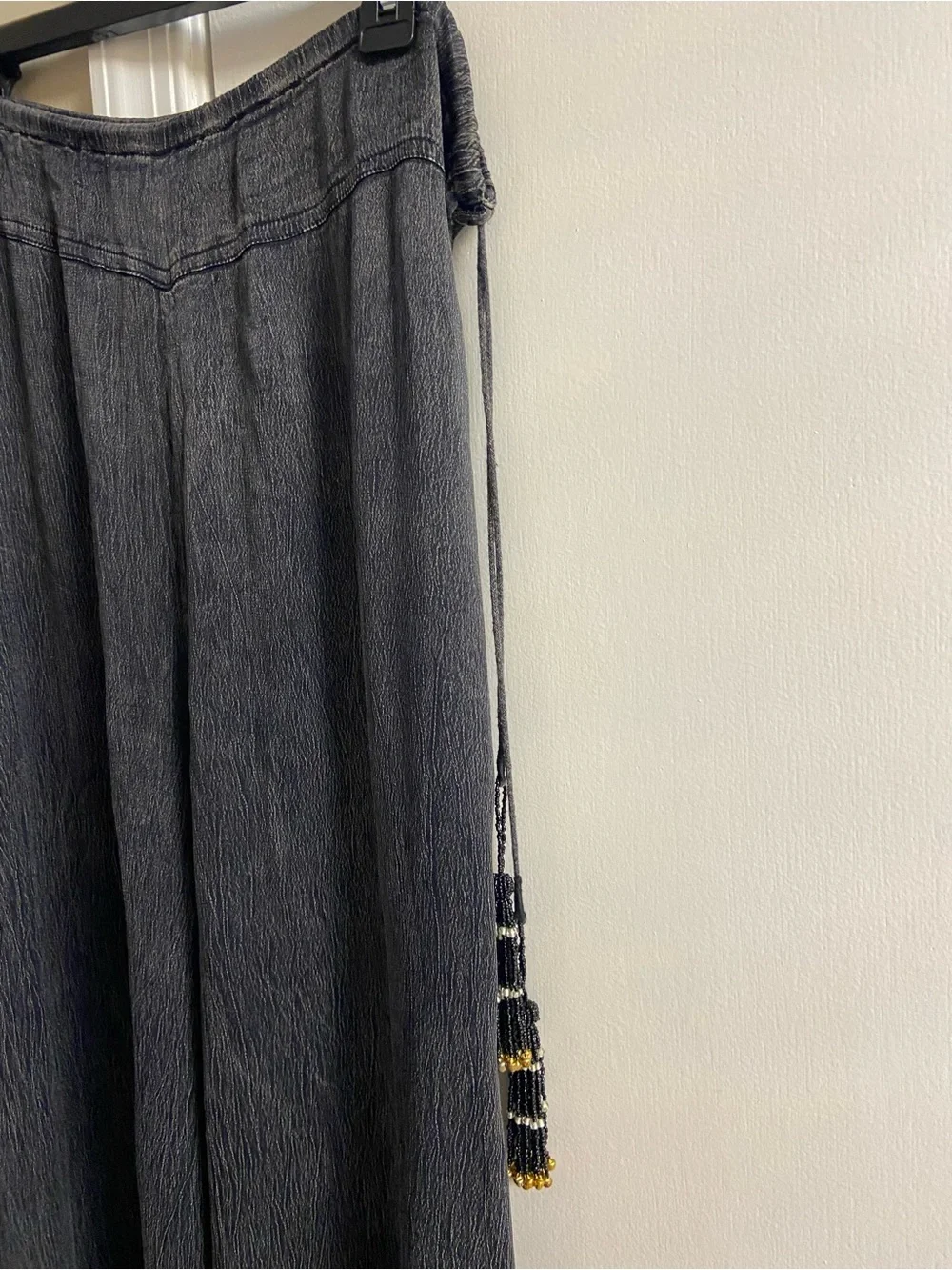 Soft Surroundings Heather Black Wide-Leg Pants 2X